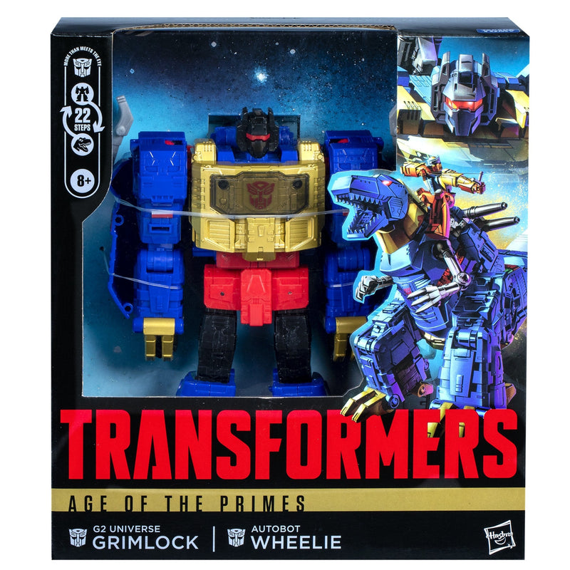 Hasbro Figura Transformers Age De The Primes G2 Universe Grimlock Autobot Wheelie