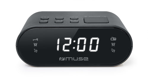 Muse M-10 Cr Black Radio Analógica Desktop Fm Snooze — image 1