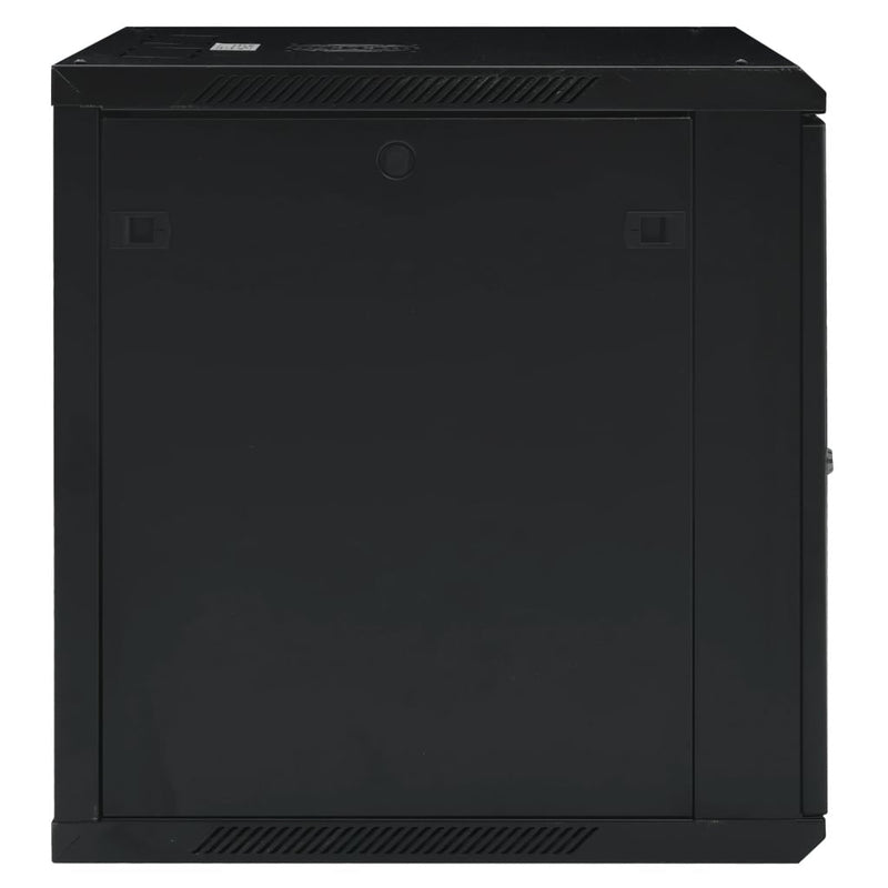 Phasak Cabinet Rack Mural 19 15U 600X600 Black + Ventilacion/Light Blue