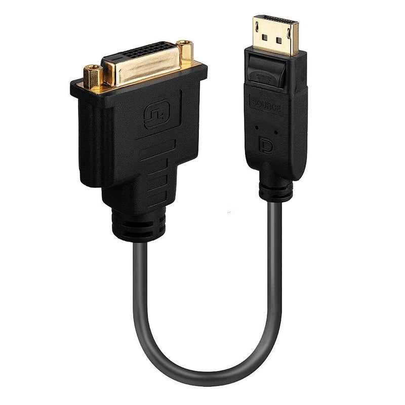 Lindy 41004 Adapter Cable Vídeo 0,15M DisplayPort DVI-d Black