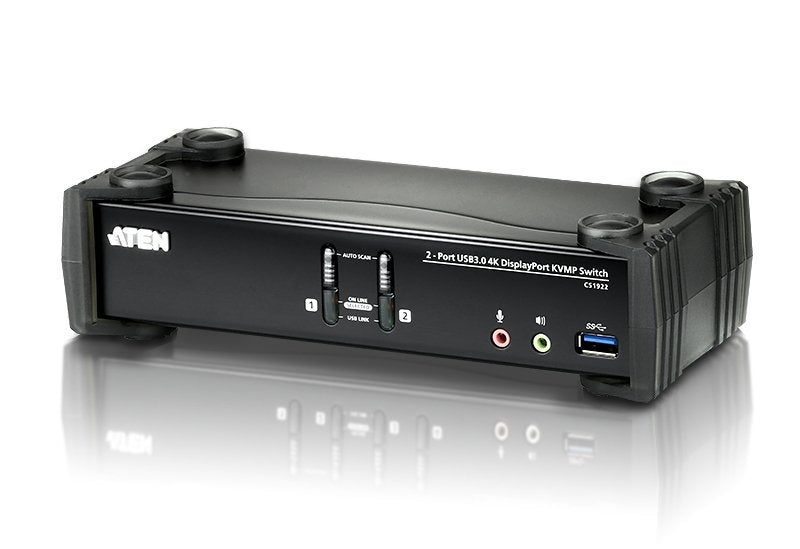 Aten Switch Kvmp DisplayPort USB 3.0 2 Ports CS1922, 4K