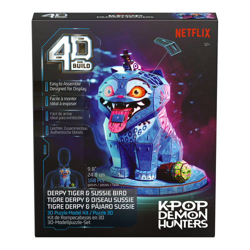 Spinmaster 4D Build - K-pop Demon Hunters - Derpy Tiger And Sussie Vogel 6077589 — image 1