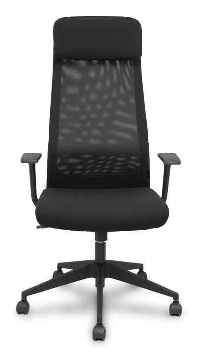 Piqueras And Crespo Forol Chair PRO536 Tilting Fabric Black Arms Fijos — image 1