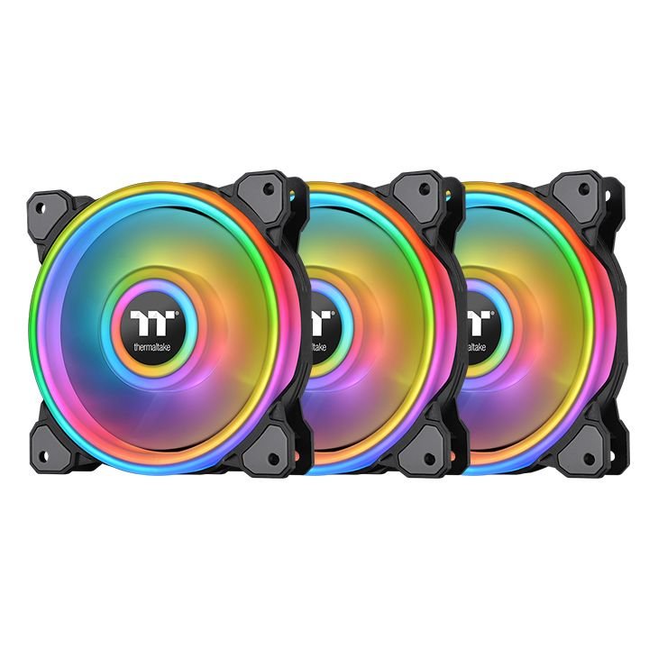 Thermaltake Riing Quad 12 RGB Radiator Pack 3 Fans Edition Premium Black