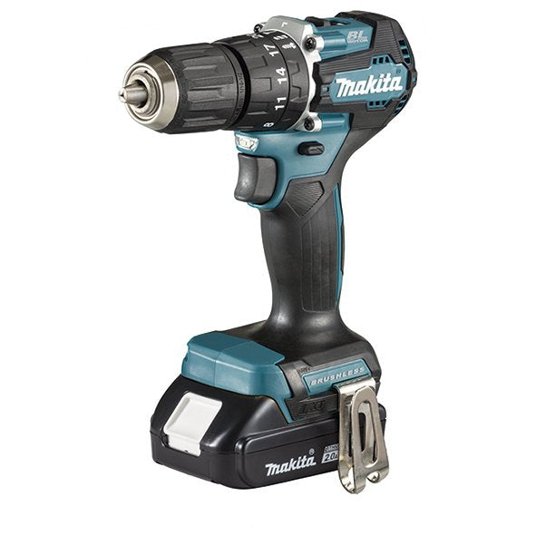 Makita Taladro Percutor Inalámbrico DHP487RAJ, 18 Voltios DHP487RAJ