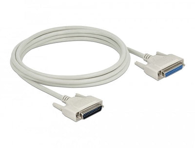 Delock Serielles Cable D-sub 25 Connector Male a Female 3M — image 1