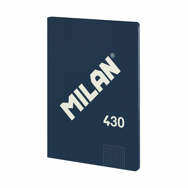 Milan Libreta Encolada Formato A4 Cuadricula 5X5MM - 48 Hojas 95 Gr/M2 - Microperforado - Cover Blanda - Colou