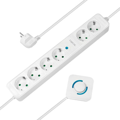Logilink Power Strip 6VÍAS, 6XCEE 7/3, With Switch Pie, 1,5 — image 1