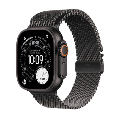 Apple Watch Watch Ultra 3 (2025) 5G 49MM Black Titanium Case With Black Titanium Milanese Loop L - Black — image 1