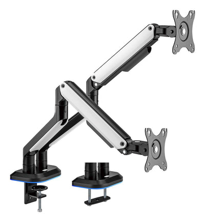 Aisens Desk Mount RGB Gaming Contrapeso Rotating And Tilt Monitor/TV 9KG (3 Pivots 2 Arms 17-32, Negro-bl — image 1