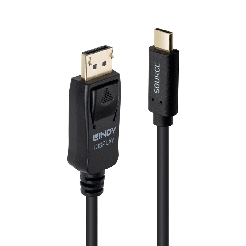 Lindy 43501 Adapter Cable Vídeo 2M USB Type-c DisplayPort Black