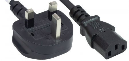 Manhattan Cable Power Version Reino Unido, Black 1,8M