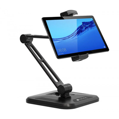 Techly 026371 Desk Wall Support Arm For Tablet And Ipad 4.7-12.9 Full-motion Black — image 1