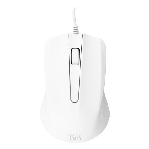 Tnb Shark - Mouse Óptico With Cable - White