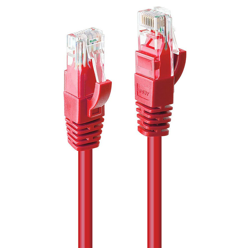 Lindy 48030 Network Cable 0,3M CAT.6 U/UTP (UTP) Red