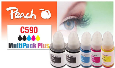 Peach Cartridge Canon Ciss GI-590 Multipack Plus Remanufactured — image 1