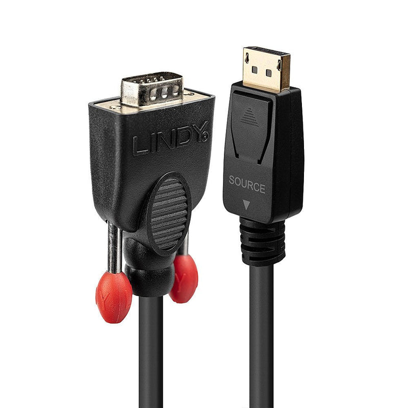 Lindy 41942 Cable 2M VGA (d-sub) DisplayPort Black