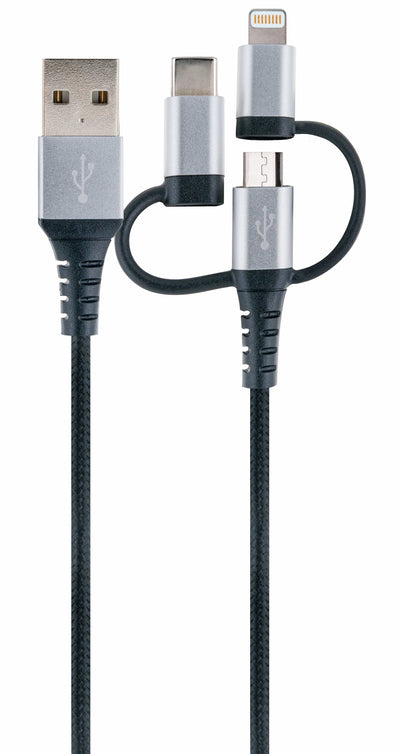 Schwaiger Charging And Sincronización Universal 3 1 Black / Silver 1,5M — image 1