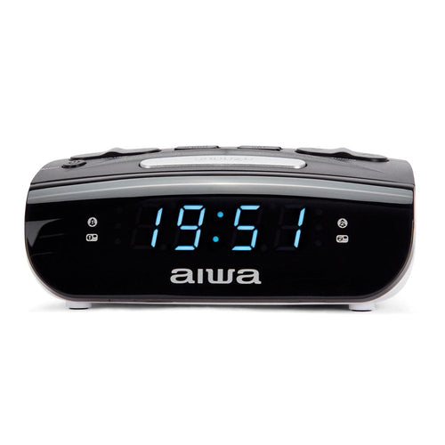 Aiwa Radio Watch Despertador CR-15BK Double Alarm Fm — image 1