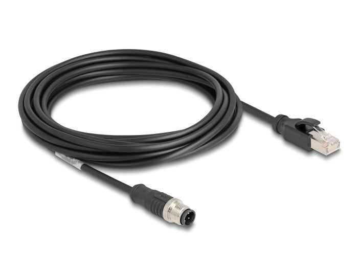 Delock 80852 Cable M12 Codificado D 4 Pin Male a RJ45 Male Pvc 5M