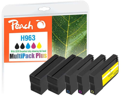 Peach Ink HP NR.963 Multipack Plus Oem Reset 2XBK, C, M, And Remanufactured — image 1