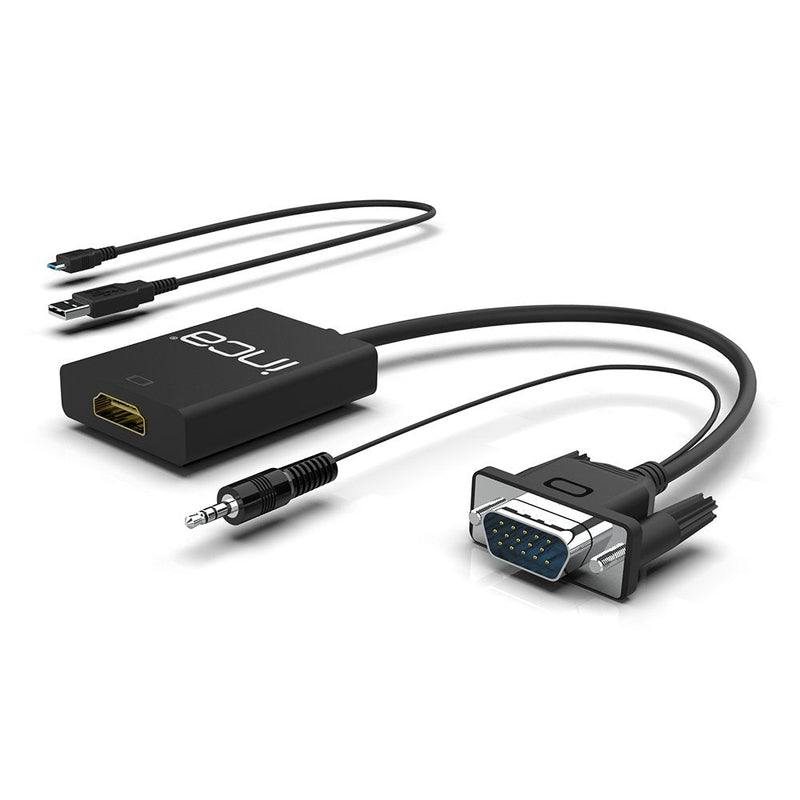 Inca Adapter IVTH-02 VGA + USB-A + Audio HDMI 0.2M Retail