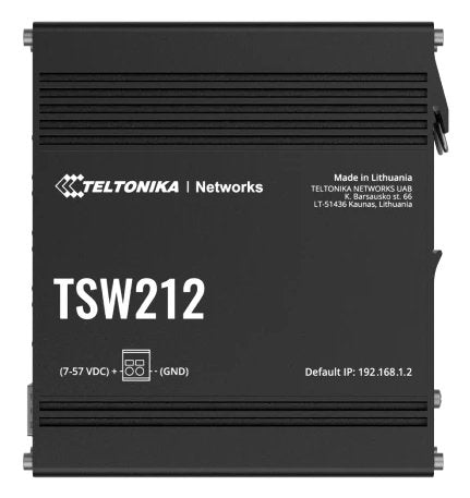 Teltonika TSW212, Switch Black Switch Ethernet Gestionado TSW212000000