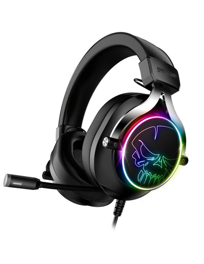 Spirit Of Gamer Headphones Gaming With Microphone Xpert H600 Jack 3.5 USB 2.0 Grey Oscuro — image 1