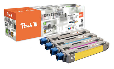 Peach Toner Oki MC853 O4586 Multipack Bk, C, M, And Compatible — image 1