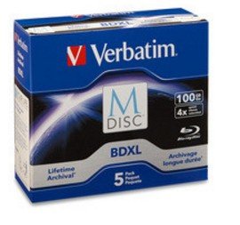 Verbatim M-disc Bd-r XL 100GB/1-4X Jewelcase (5 Drives — image 1