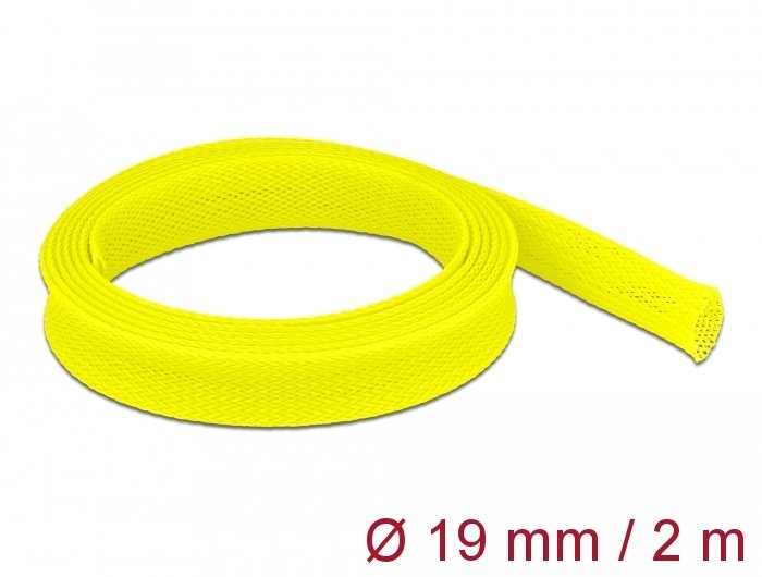 Delock Case Trenzada Expandible 2 Mx 19MM Yellow