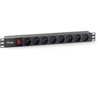 Power Strip Power Rack 19 1U 8 Sockets Francesa With Switch — image 1