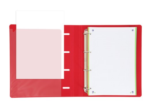 Oxford &you Folder 4 Anillas Europeanbinder Polyfoam C/ Spare Part 100H 5X5 A4 + Red