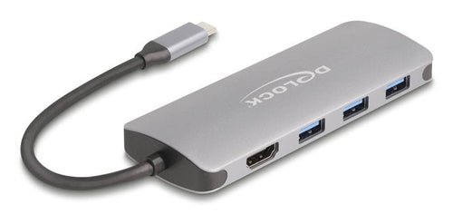 Delock 7 Port USB 10Gbps Hub And 4K HDMI Output With USB Type-c Connection And PD 3.0 90 Watt — image 1