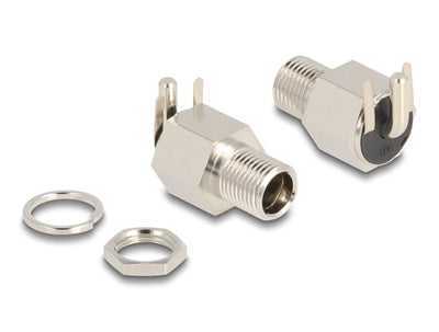 Delock Connector DC 5,5 X 2,1MM Female Angular 20V / 10A — image 1