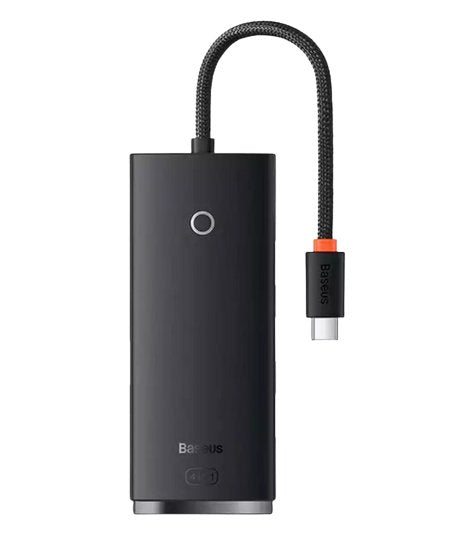Baseus Hub Lite Series 4-IN-1 Adapter (Type-c To 4x USB-A 3.0 5GB/S) Cable 0.25M, Black (WKQX030301) — image 1