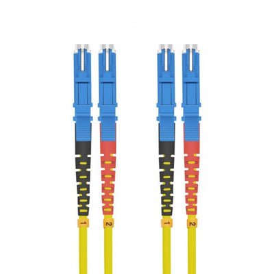 Helos Lwl Network Cable E2000®/E2000® (lsh) Duplex 9/125?M OS2 Yellow 5,0M — image 1