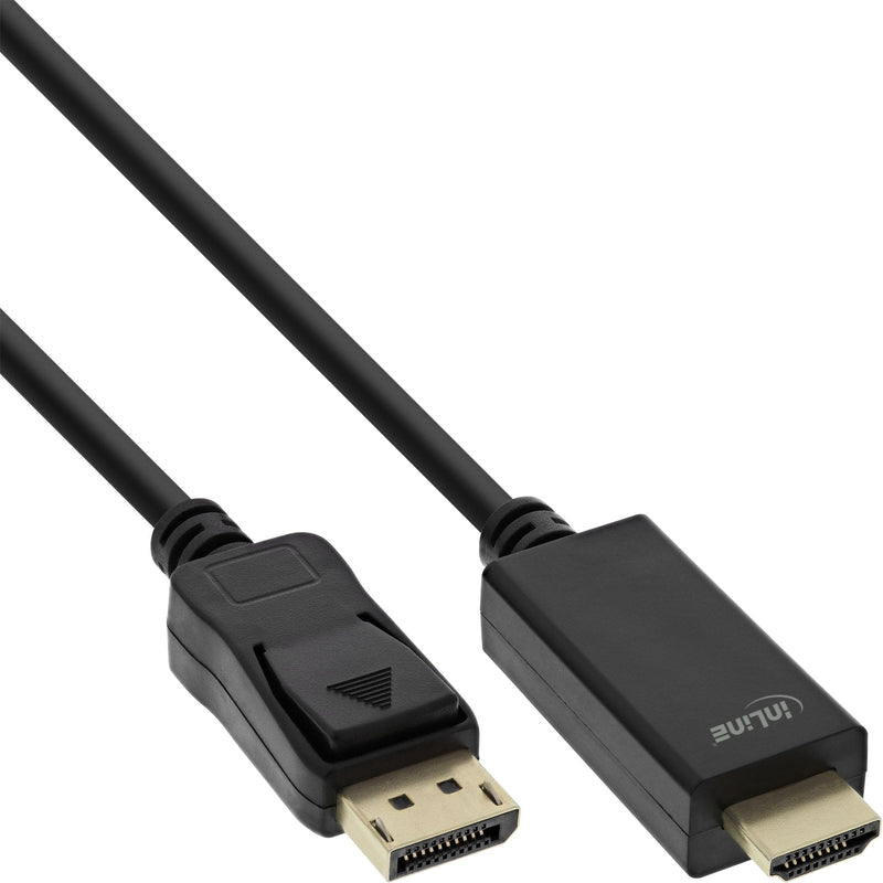 Inline Cable DisplayPort a Hdmi, 4K/60HZ, Black 1M