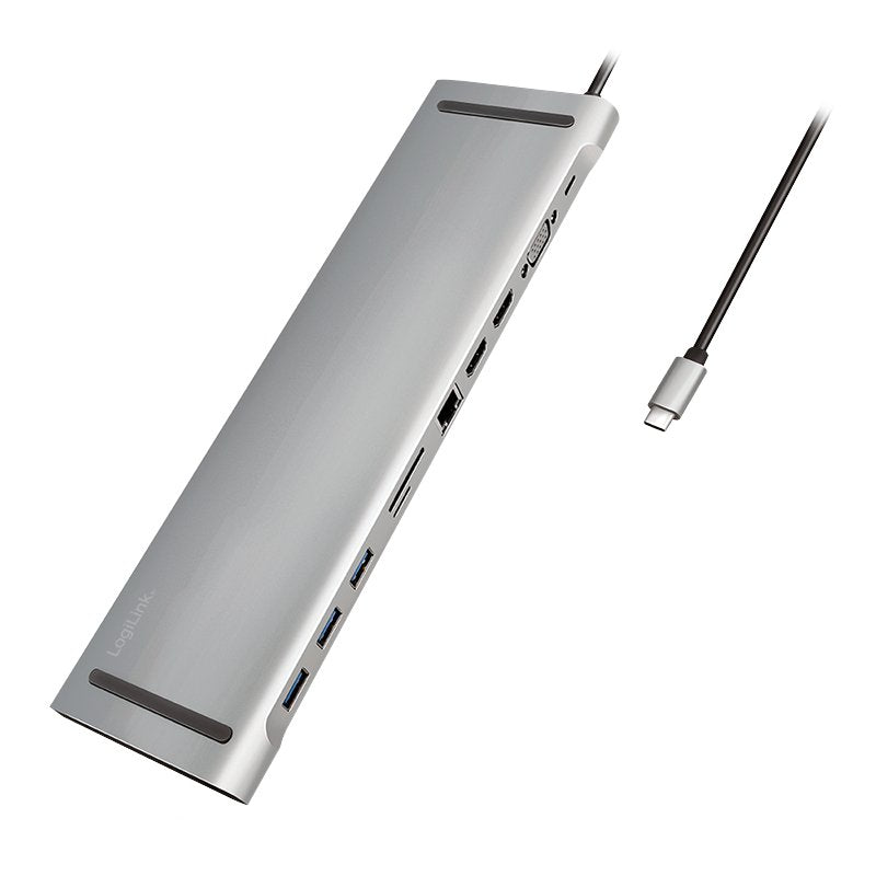 Logilink Docking USB 3.2, 2 Ports HDMI 11, PD 5, Black