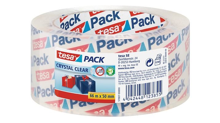 Tape Embalaje Tesapack Crymal Clear Pp 66M 50MM