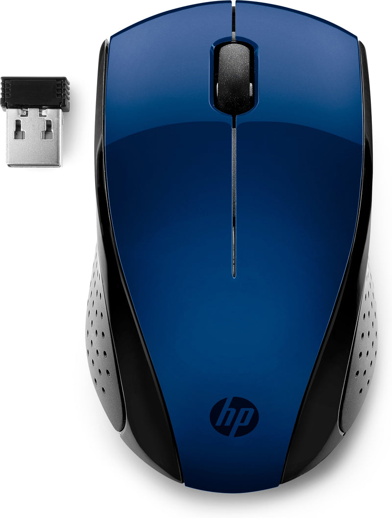 HP Wireless Mouse 220 Lumiere Blue 2.4GHZ 1200PPP 3 Buttons LED Blue 1600DPI Nano Receptor USB 1*AA