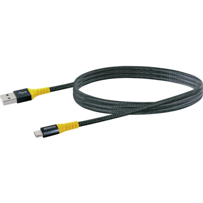 Schwaiger Cable Charging USB 2.0 Amicro USB 1,2M Black/Yellow