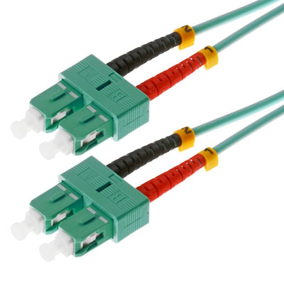Helos Lwl Network Cable Sc/Sc Duplex 50/125?M OM3 Aqua 1,0M — image 1
