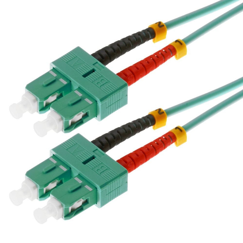 Helos Lwl Network Cable Sc/Sc Duplex 50/125?M OM3 Aqua 1,0M