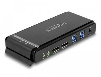 Delock 11476 DisplayPort 1.4 KVM Switch 8K 60 HZ With USB 5Gbps And Audio — image 1