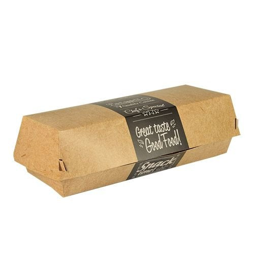 Papstar Good Food Burger-boxen Brown Grey