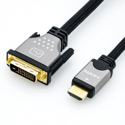 Roline Cable Monitor DVI (24 + 1) - Hdmi, M M, Black Silver 2M — image 1