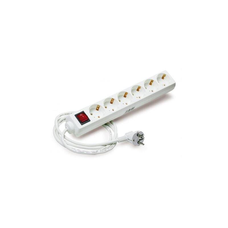 Elbat Power Strip Power - 6 Sockets Schuko - Switch On/Off - Cable 1.50M