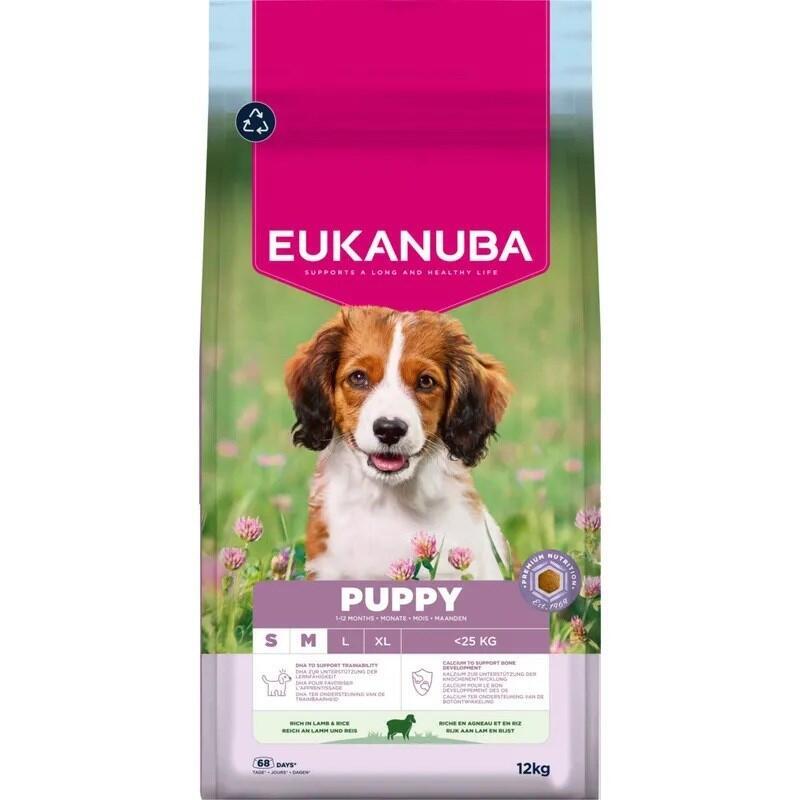 Eukanuba Puppy&junior Small/Medium Lamb&rice 12KG