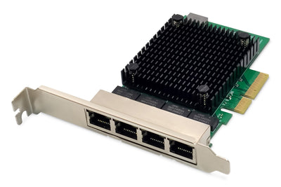 Digitus Network Card Ethernet 2,5 Gigabit 4 Ports RJ45, Pci Express, Chipset Realtek — image 1